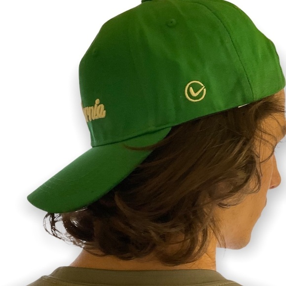 Unisex Green Embroidered California Baseball Cap - Picture 8 of 9